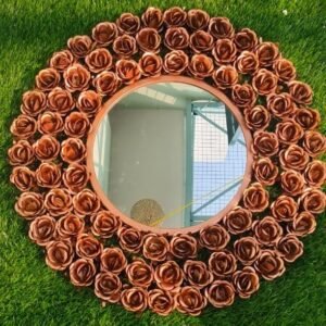 Rose design Metal Mirror