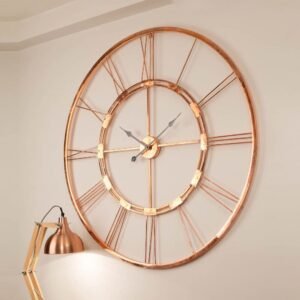 Metal clock rosegold