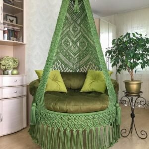 Green Macrame swing