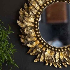 Golden Feather Mirror